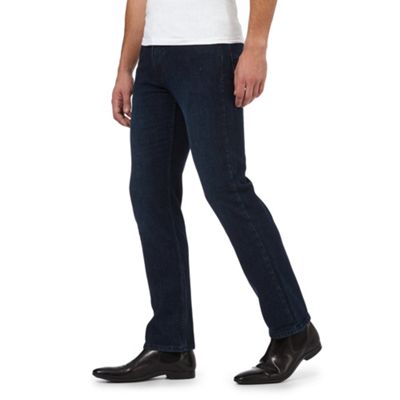The Collection Big and Tall blue straight fit stretch jeans